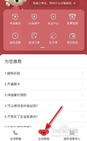 考拉海购问题怎么反馈
