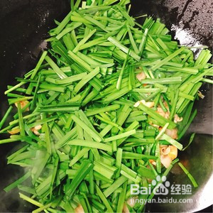 扇贝炒韭菜的做法