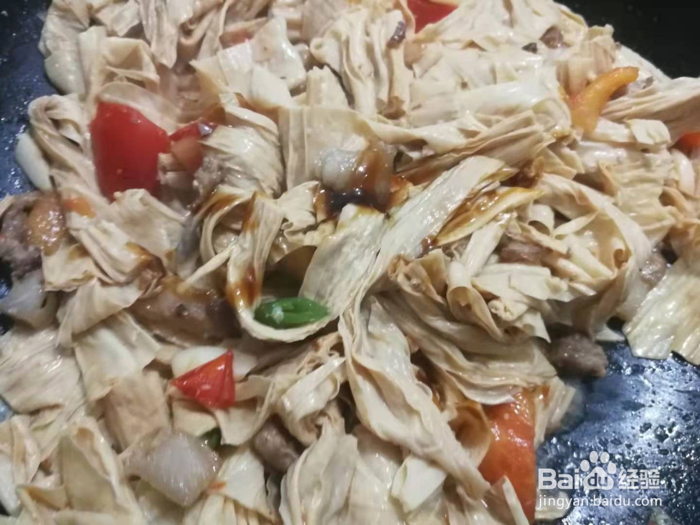 如何制作炒腐竹
