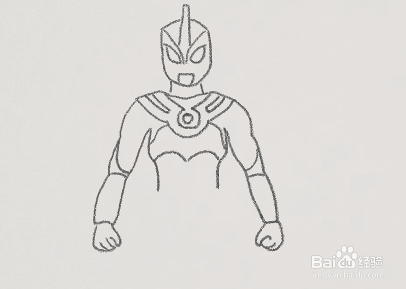 艾斯奥特曼简笔画
