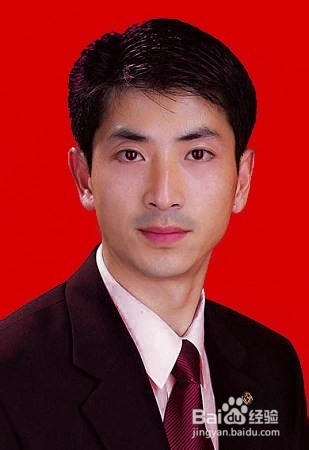PS如何快速修改证件照片底色