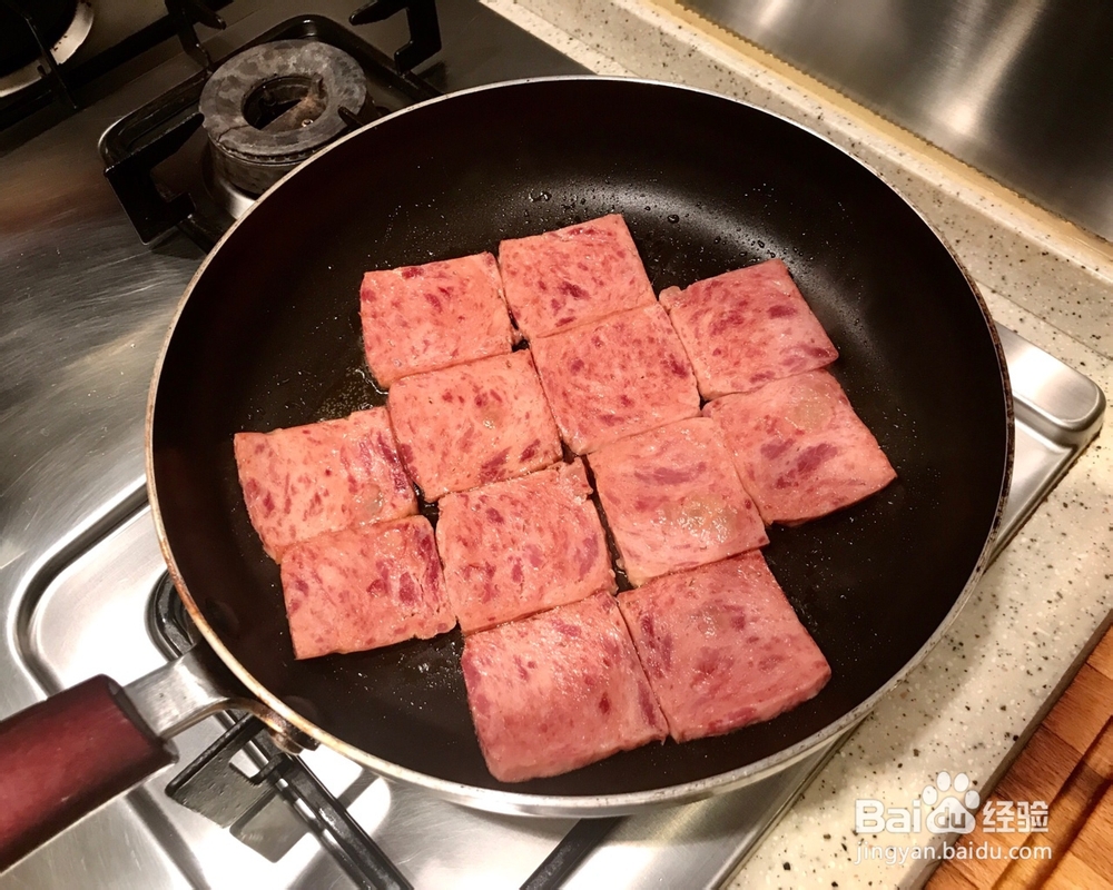 给老公做蒜泥午餐肉