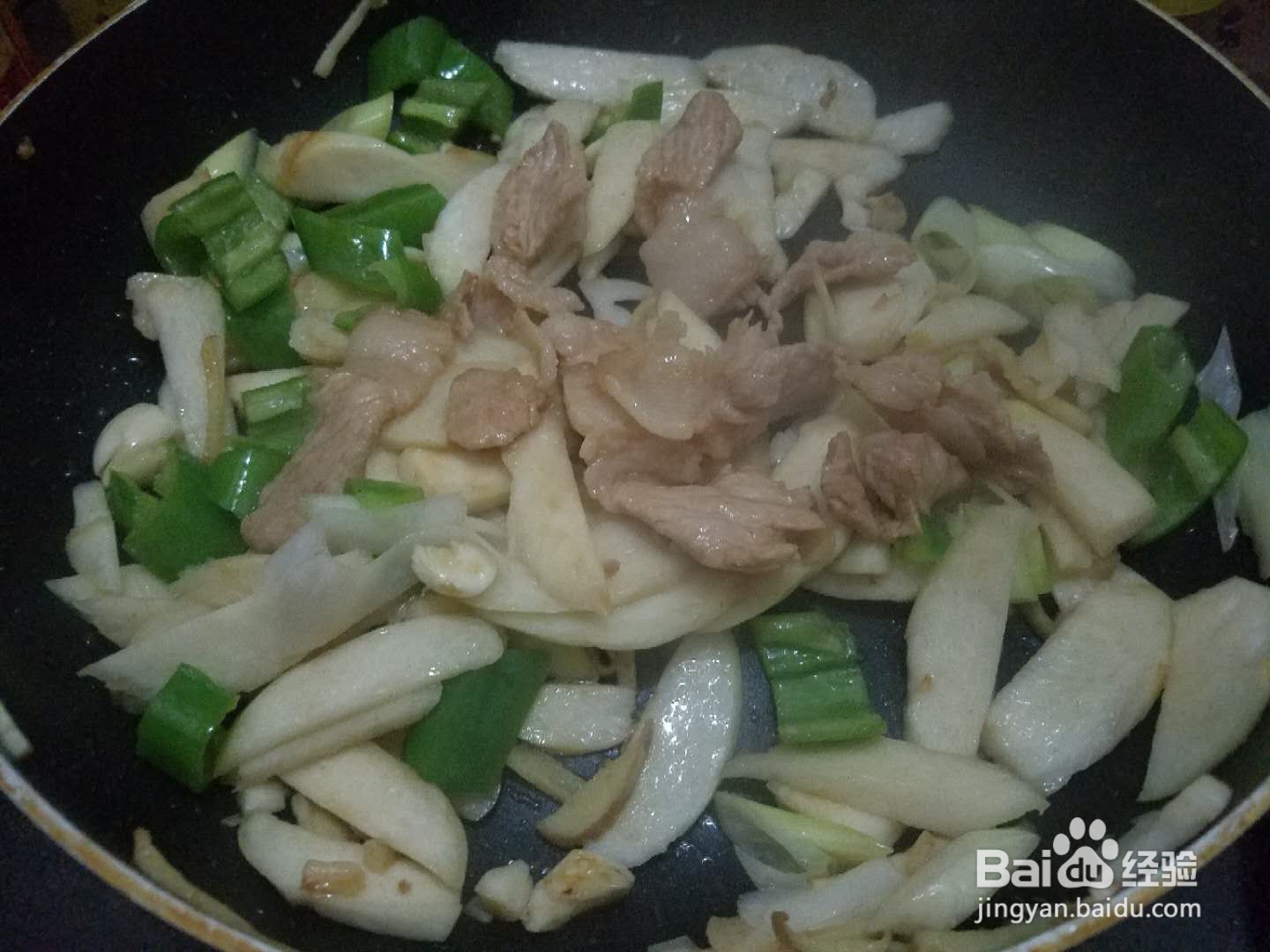 茭白炒肉怎么做