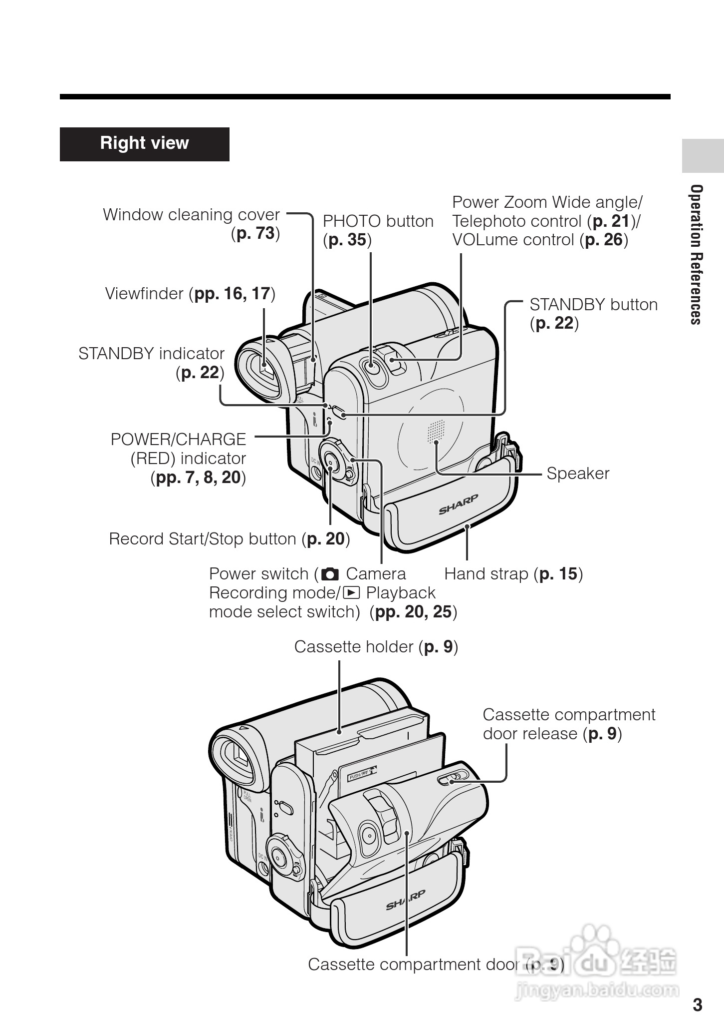 夏普VL-Z300H数码摄像机使用说明书:[2]