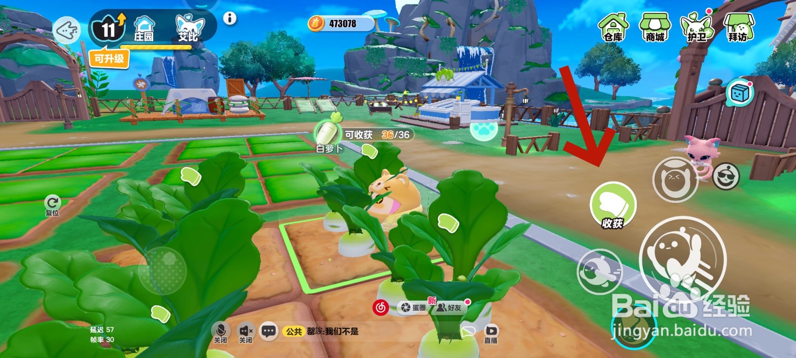 蛋仔派对游戏中如何将白萝卜放进仓库