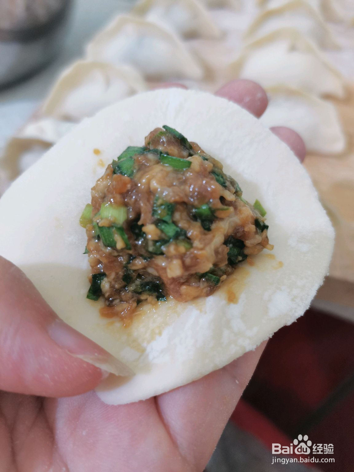 韭菜猪肉大馅水饺的做法