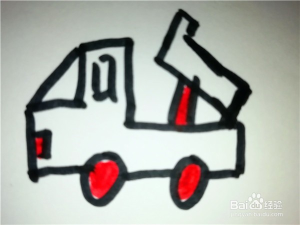怎么样用简笔画画卡通卡车