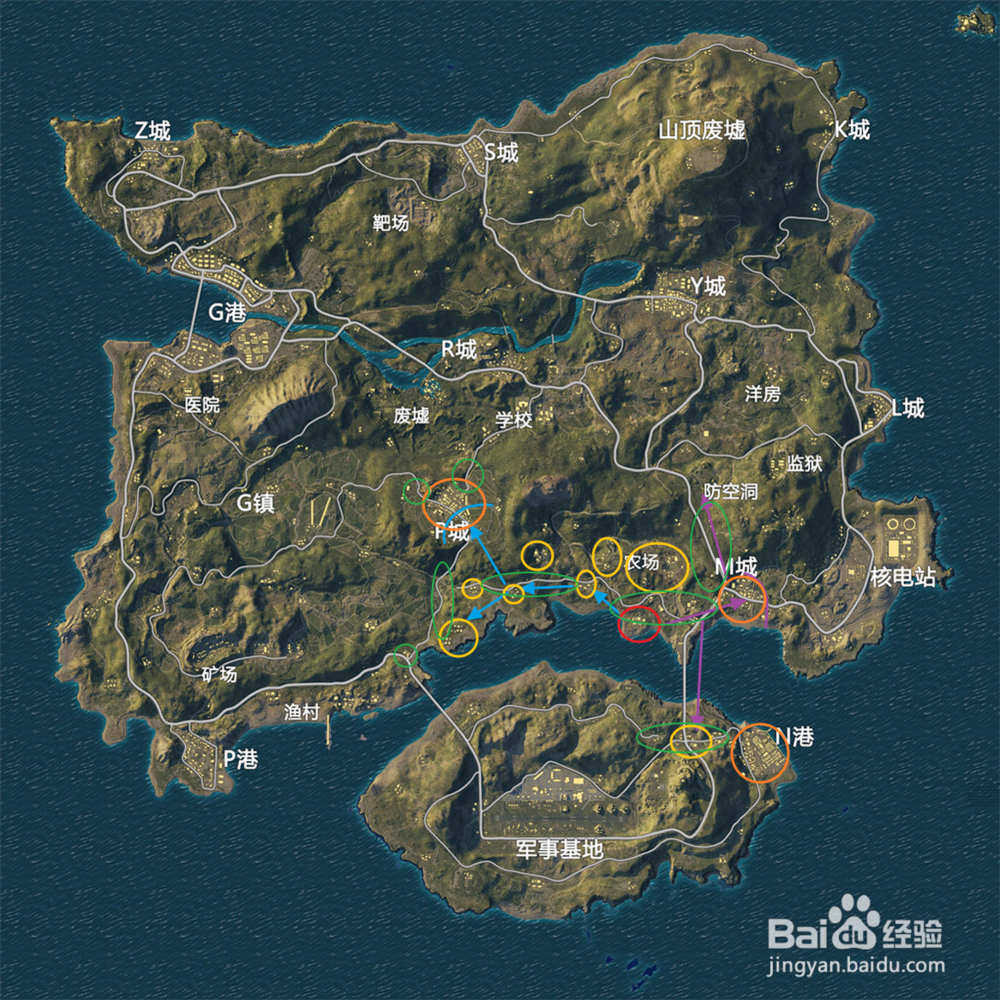 刺激战场海岛打野线路四篇