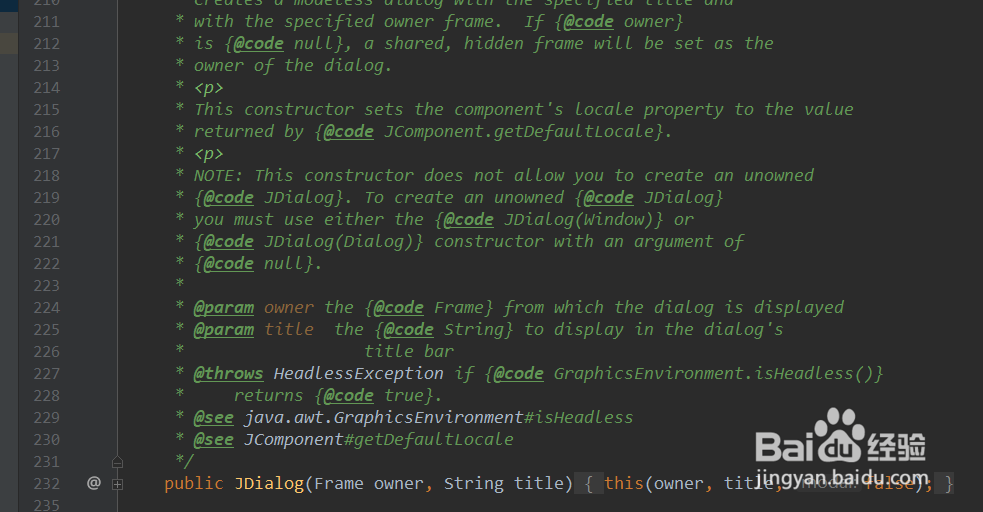 java基础13.2.2 Swing之JDialog