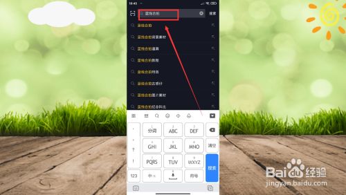 蓝线合拍怎么弄