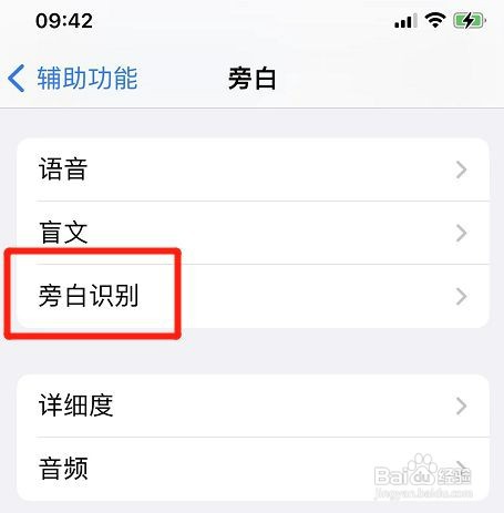 iphone旁白文本识别如何开启