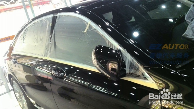 汽车美容 奔驰S400L汽车美容镀晶保养