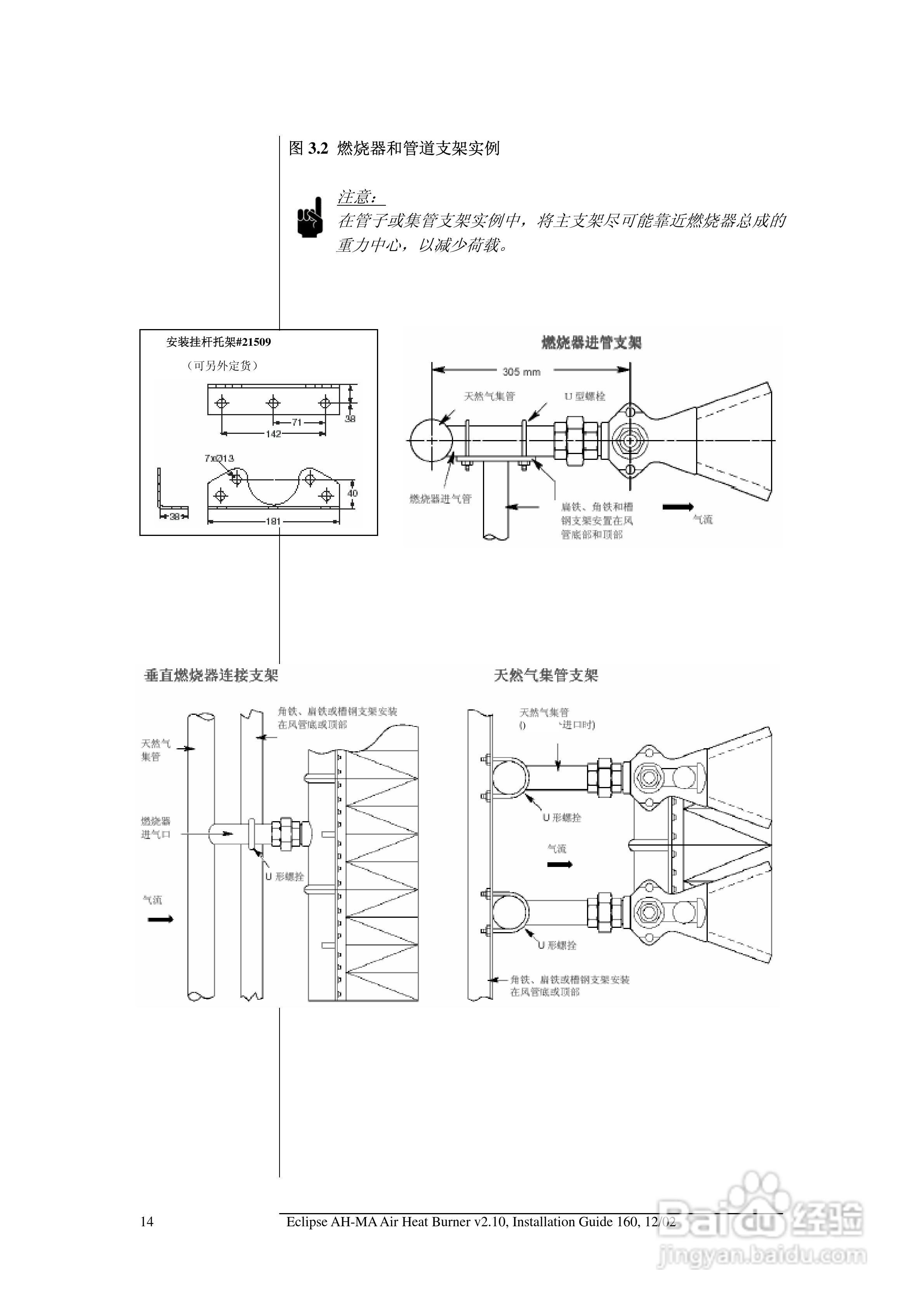 ECLIPSE AirHeat燃烧器AH-MA系列安装说明书:[2]