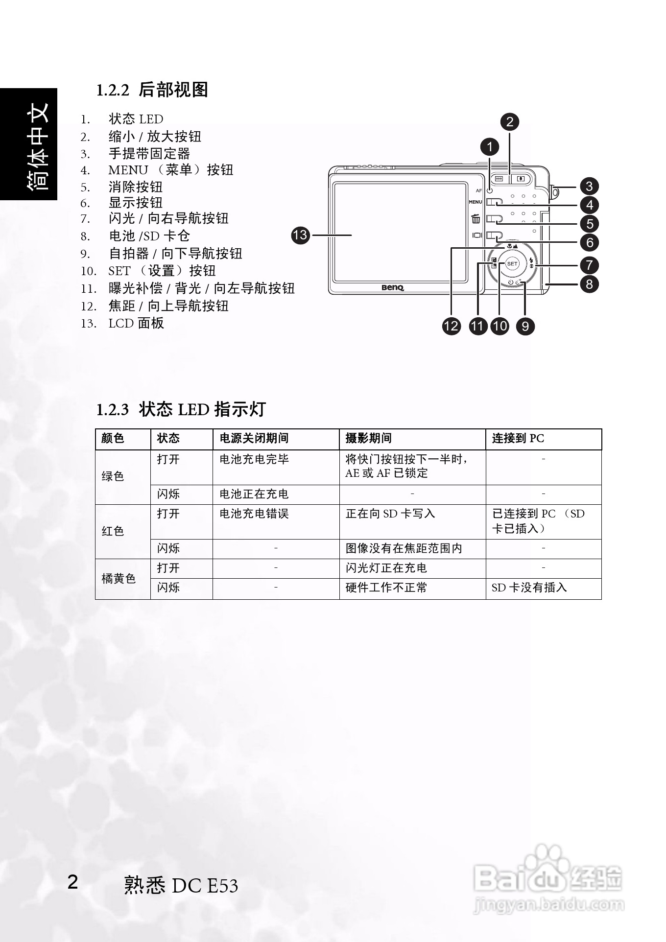 明基 DDCE53数码相机说明书:[1]