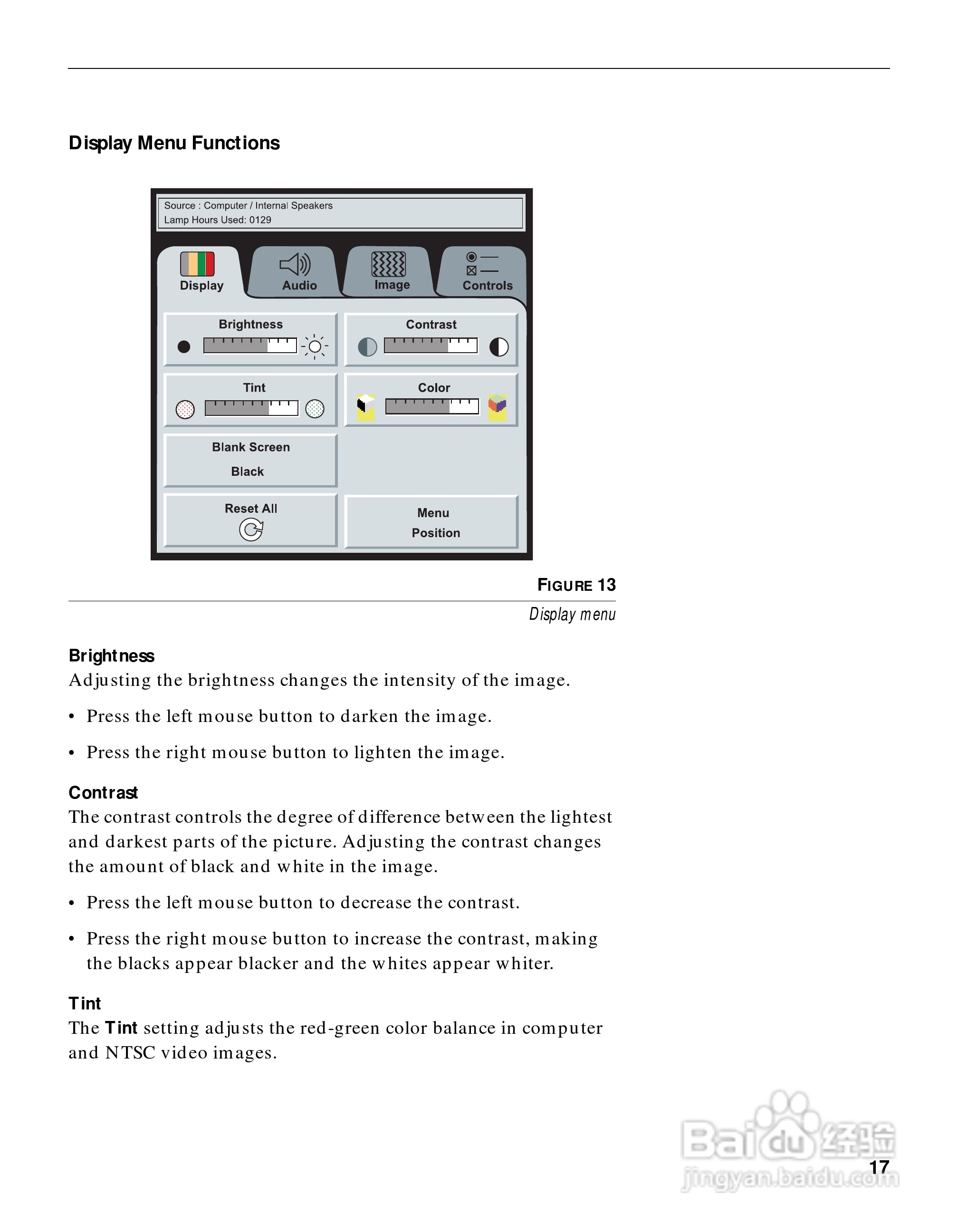 富可视 LP420投影机说明书:[3]