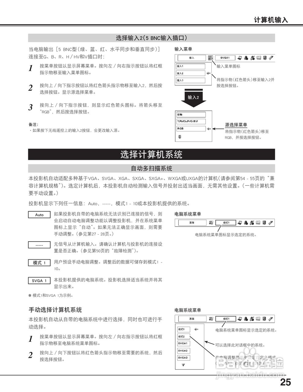 EIKI爱其 LC-X71说明书:[3]