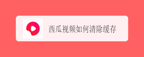 西瓜视频如何清除缓存