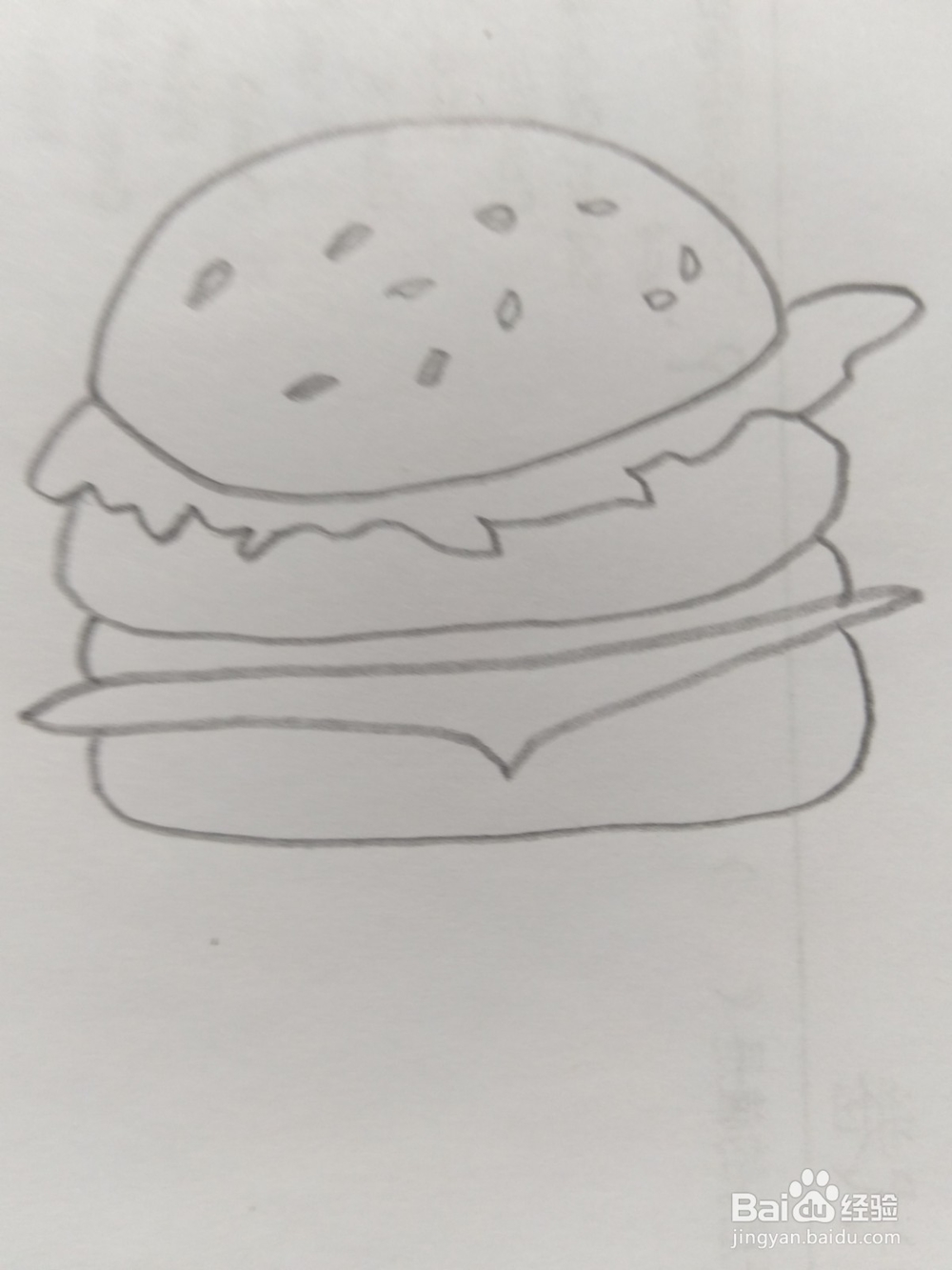 简笔画面包画法3