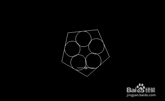 CAD中怎么画出与图形相切的圆