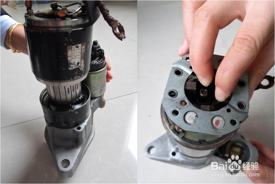 启动机的拆装方法!