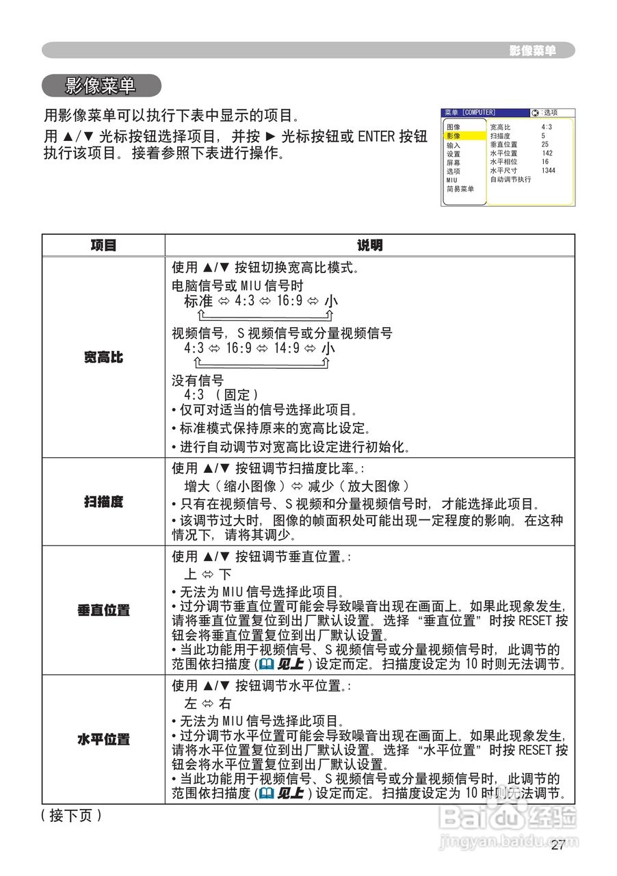 日立 CPX2投影机说明书:[3]