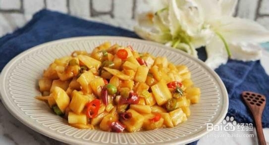 酸辣糖醋藕丁的做法