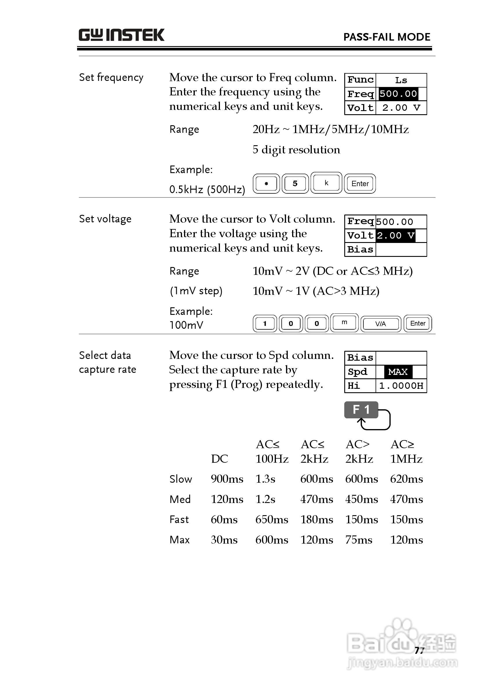 固纬LCR-8105G高精度LCR测试仪使用说明书:[8]