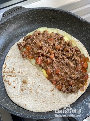 肉酱土豆泥芝士卷饼的做法