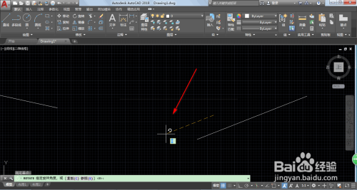 AutoCAD2019如何画一定角度的直线