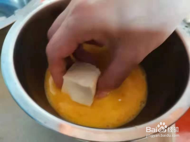 脆皮酿豆腐的做法