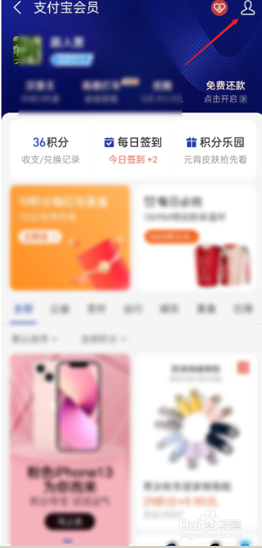 支付宝如何查看我的积分