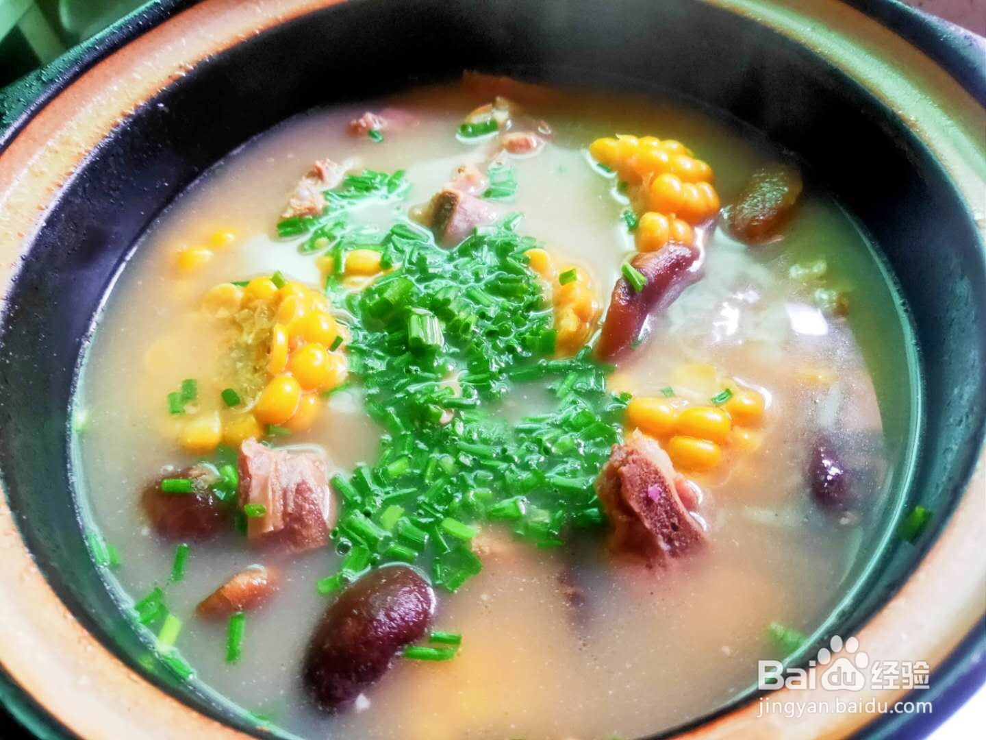 香菇玉米炖排骨---养生菜系列