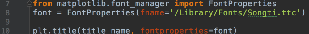 Python | Mac下matplotlib中文显示乱码