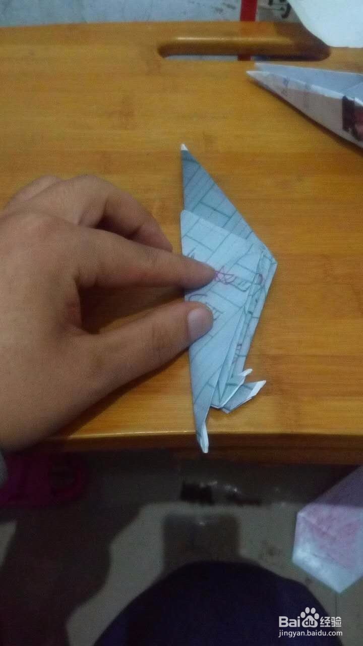 亲子鸟类手工折纸乌鸦的折法图解步骤