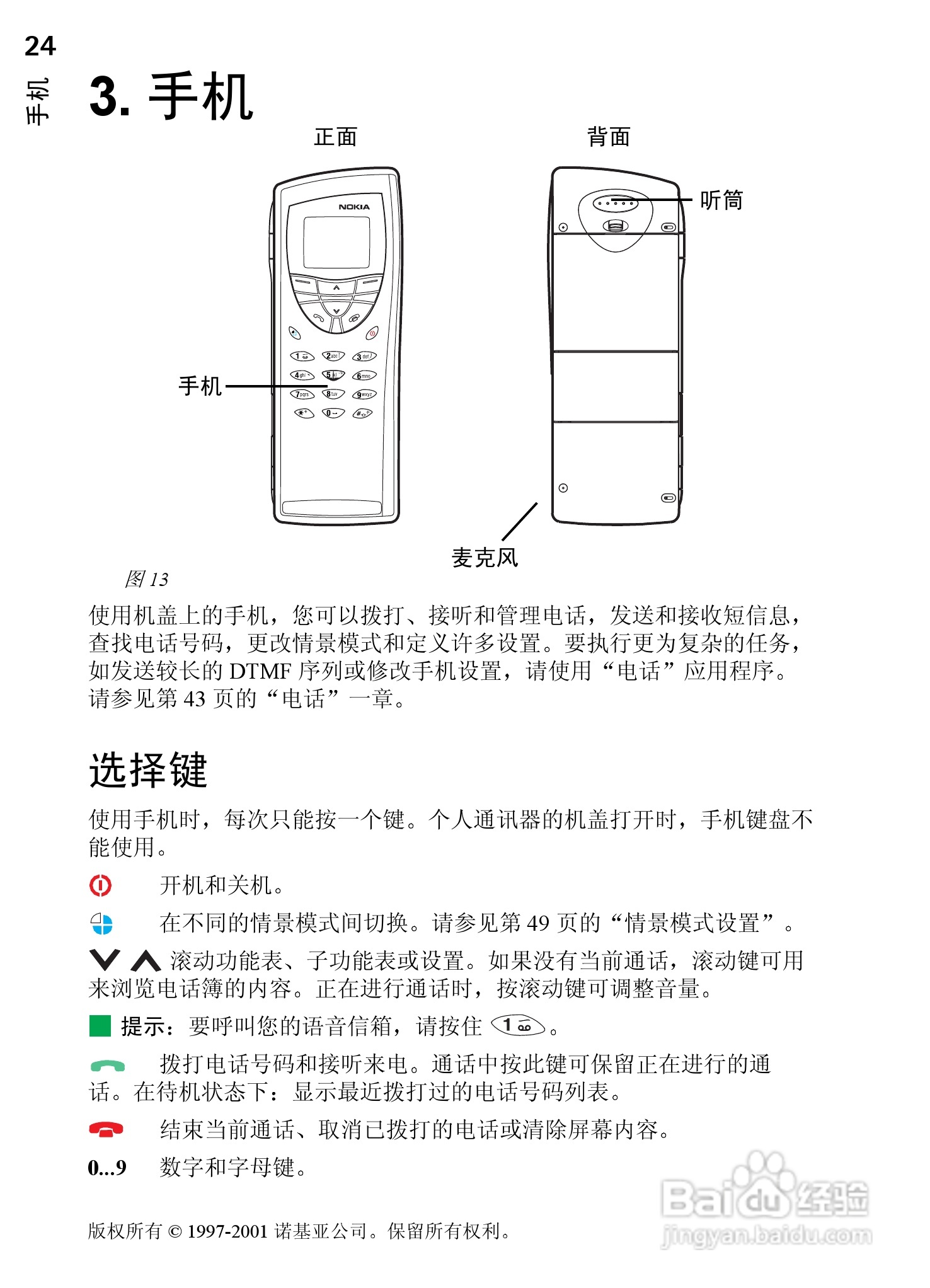 诺基亚9210C手机使用说明书:[4]