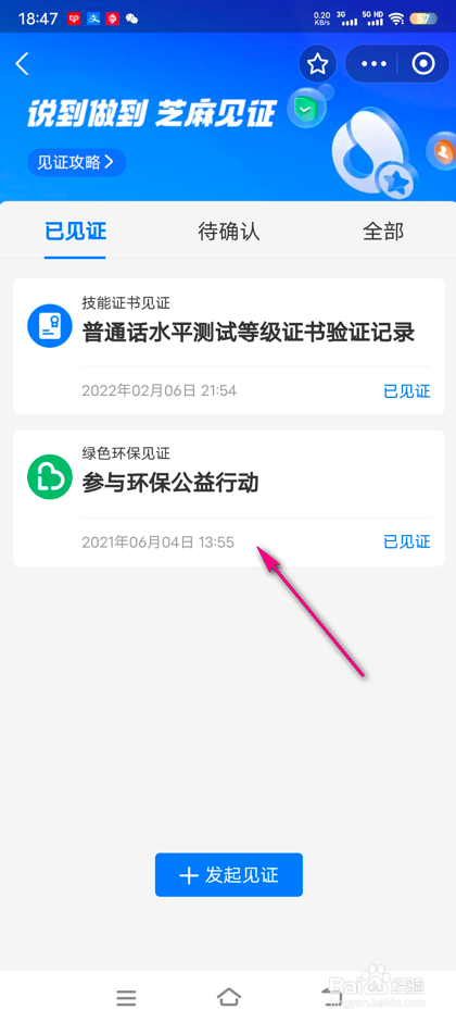 怎么查看支付宝绿色环保见证