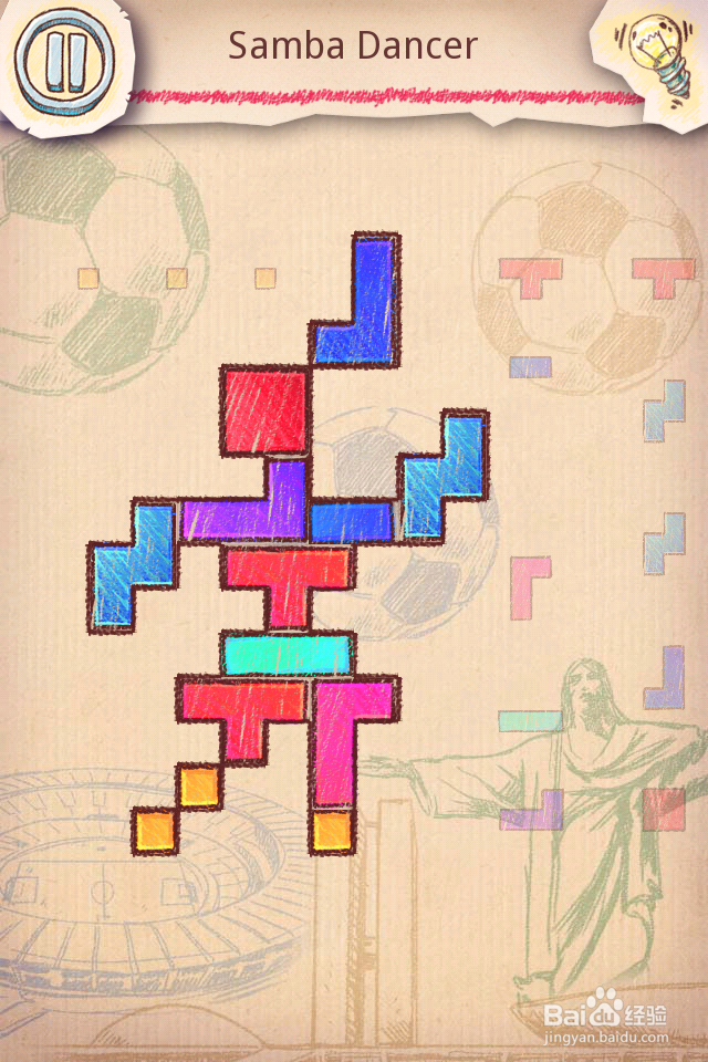 Doodle Fit2 攻略-11 Brazil 巴西