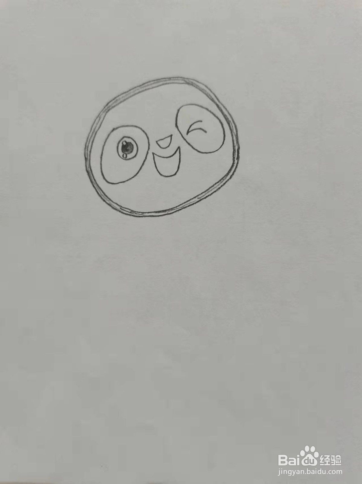 冰墩墩简笔画