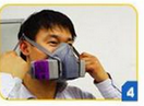 3M 6200半面型防毒面具正确佩戴方法