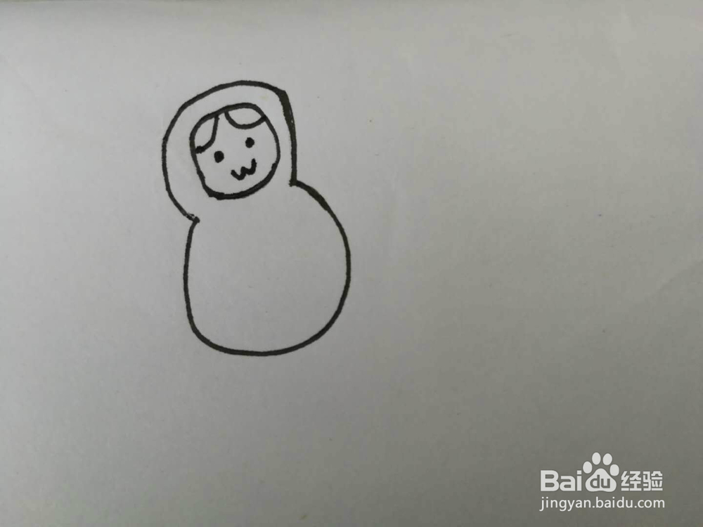 简笔画娃娃的模型