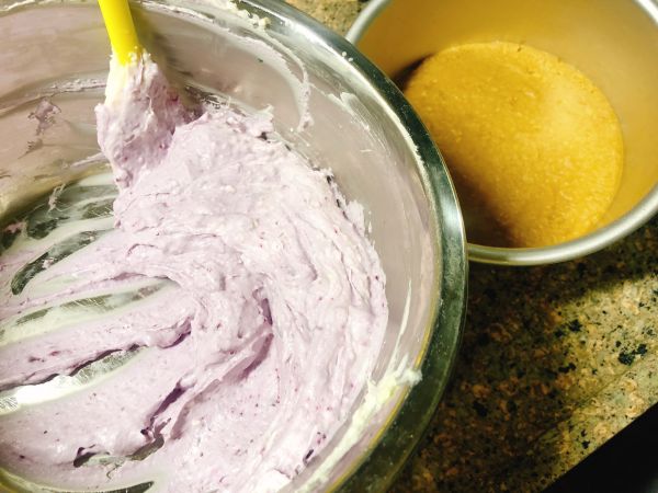 圣诞蓝莓冻芝士蛋糕