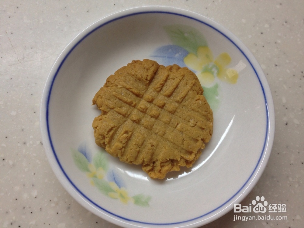 手工饼干之花生酱酥饼干