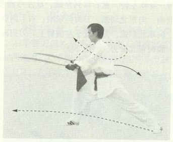 赵堡太极双刀舞花刀图解