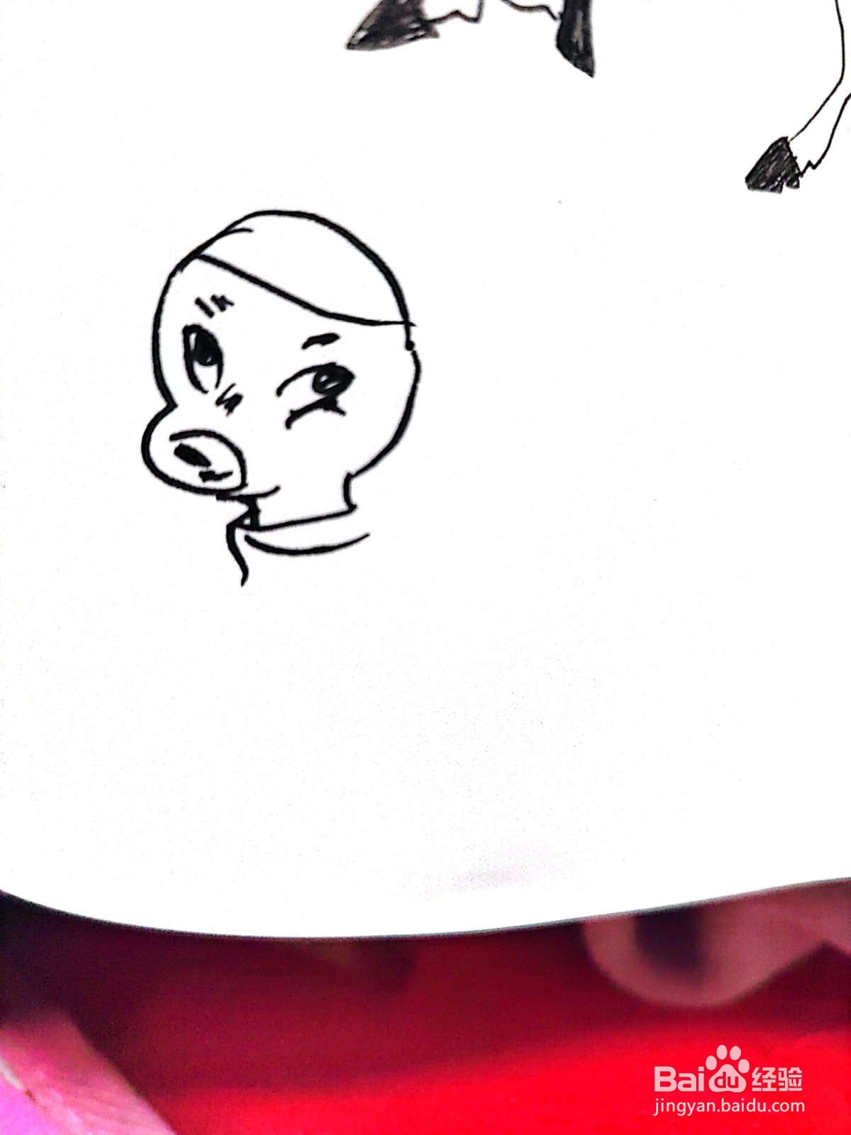 趴着的麋鹿线描画怎么画