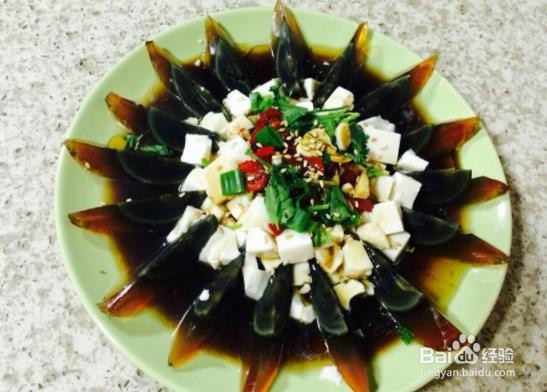 懒人版皮蛋豆腐