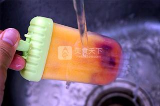 哈密瓜椰奶火龙果冰棒