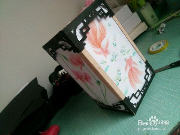 儿童手工酒盒灯笼步骤