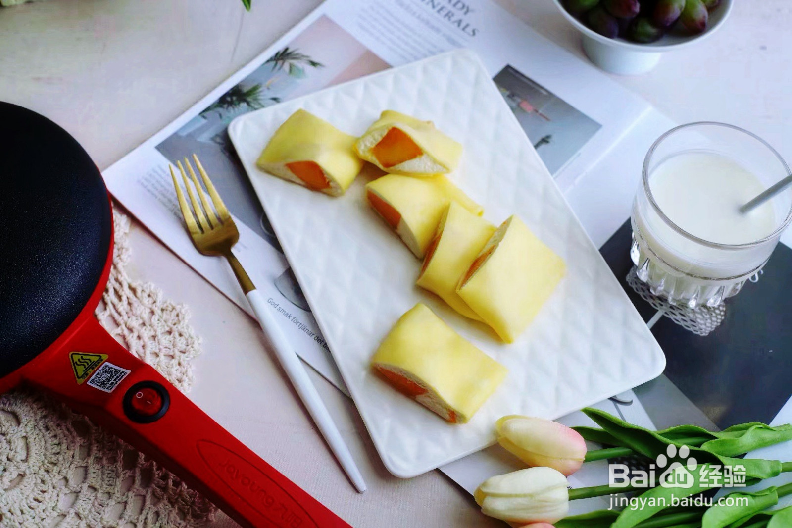 芒果班戟的做法