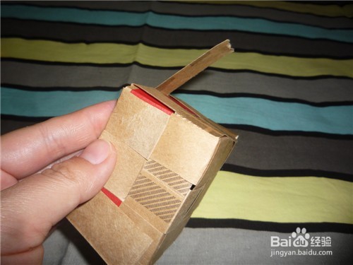 旧物改造----牛皮纸购物袋改造的小花篮