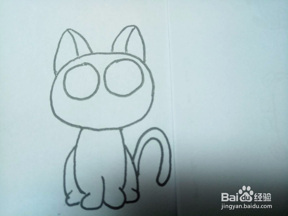 教你画魔女宅急便kiki的简画或可爱猫咪的简画哦